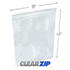 ClearZip Lock Bags 9 x 12