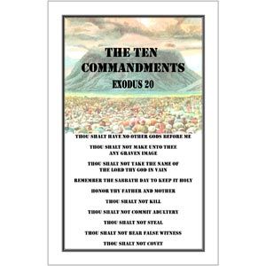 Ten Commandments Poster