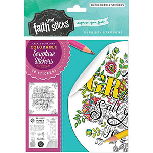 2 Corinthians 12:9 Colorable Stickers