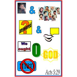 Acts 5:29 Poster