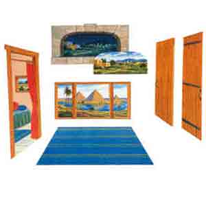 Interior Background with Overlays 