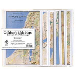 Children's Bible Maps (set of 6)