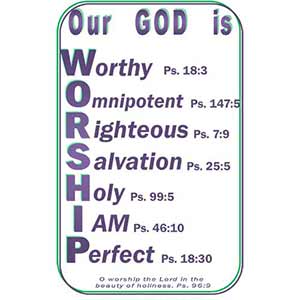 God is Worthy Poster