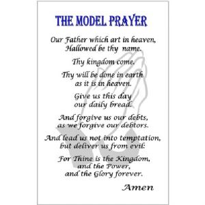 Model Prayer with Praying Hands Poster