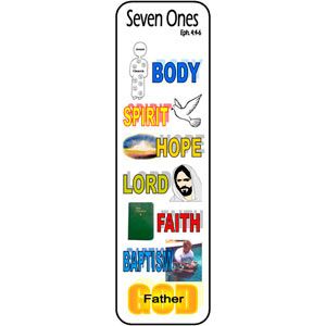 Seven Ones Bookmark