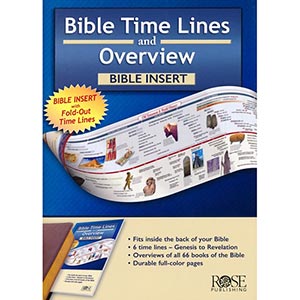 Bible Time Lines and Overview Bible Insert
