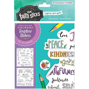 Galatians 5:22-23 Colorable Stickers