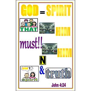 John 4:24 Poster