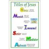 Titles of Jesus Poster