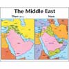 The Middle East: Then and Now wall chart Laminated